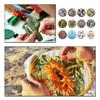 Animal Stamped Cross Stitch Embroidery Kits with Hoop Cloth Color Thread