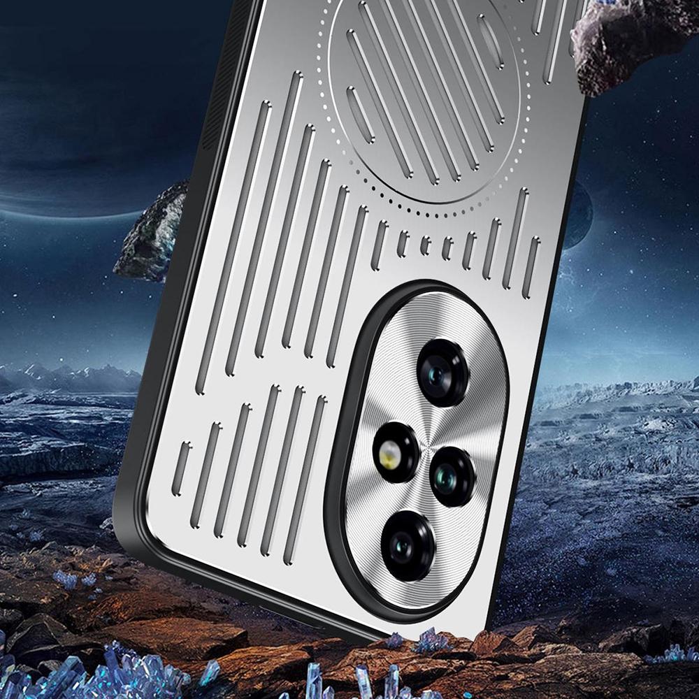 Pro Honor 200 5G Pouzdro Zadní Dutý Odvod Tepla Hliníková Slitina Kryt na Telefon