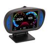 Car HUD Display OBD2 GPS Mode with Inclinometer Compass Speed RPM Warning Function Universal for Cars