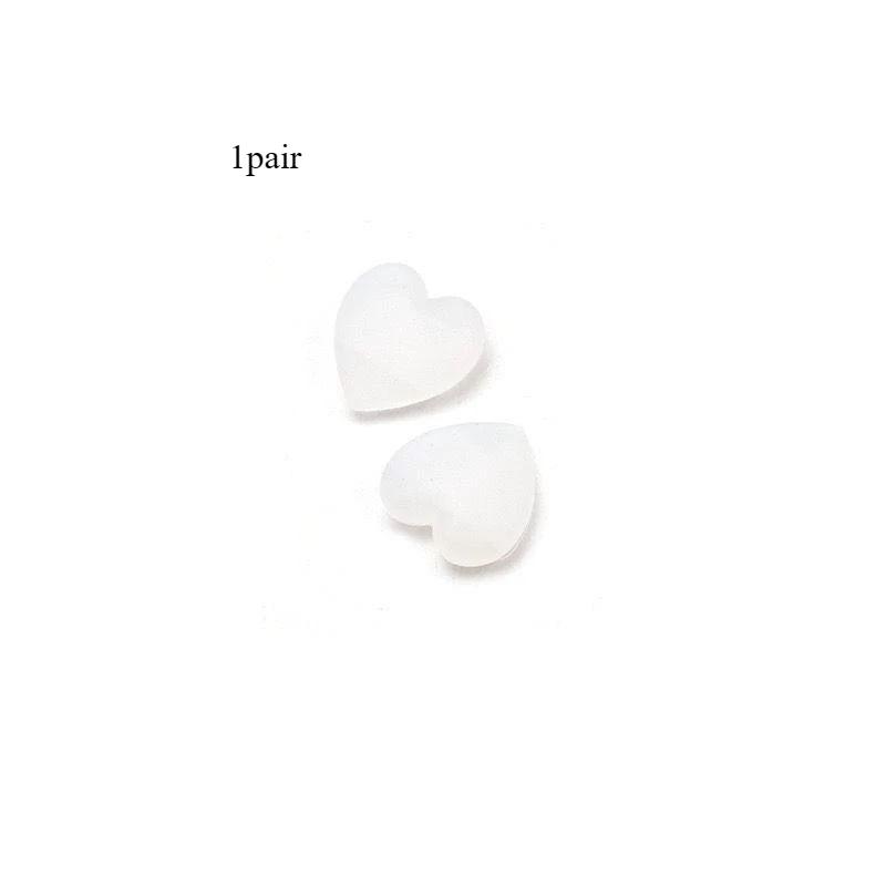 1 Pair Soft Round Bear Ears Eyeglass Holders - Non-slip Silicone Ear Hooks for Kids, Anti-fall Fixation Covers