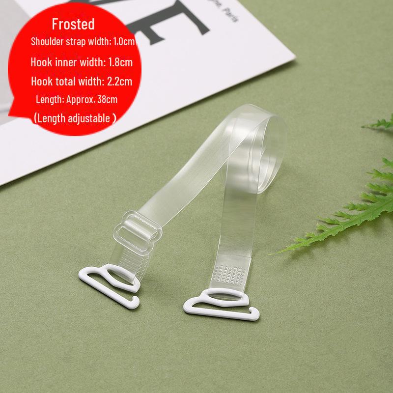 Plus Size Bra with Large Hooks, Frosted Wide Straps, Invisible Straps, and Transparent Strapped Underwear