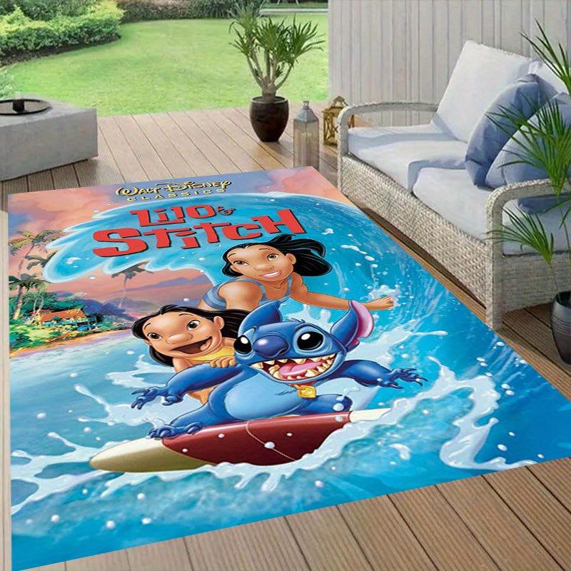 1ks Koberec s motivem Lilo a Stitch od Disneyho Kobercová plocha Protiskluzový koberec Ručně omyvatelná podložka Vhodné do obývacího pokoje Ložnice Domácí dekorace