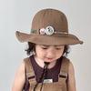 Summer Girls Children's Quick Drying Badge Hat Badge UV Sun Hat Fisherman Hat Baby Sun Protection Thin Style