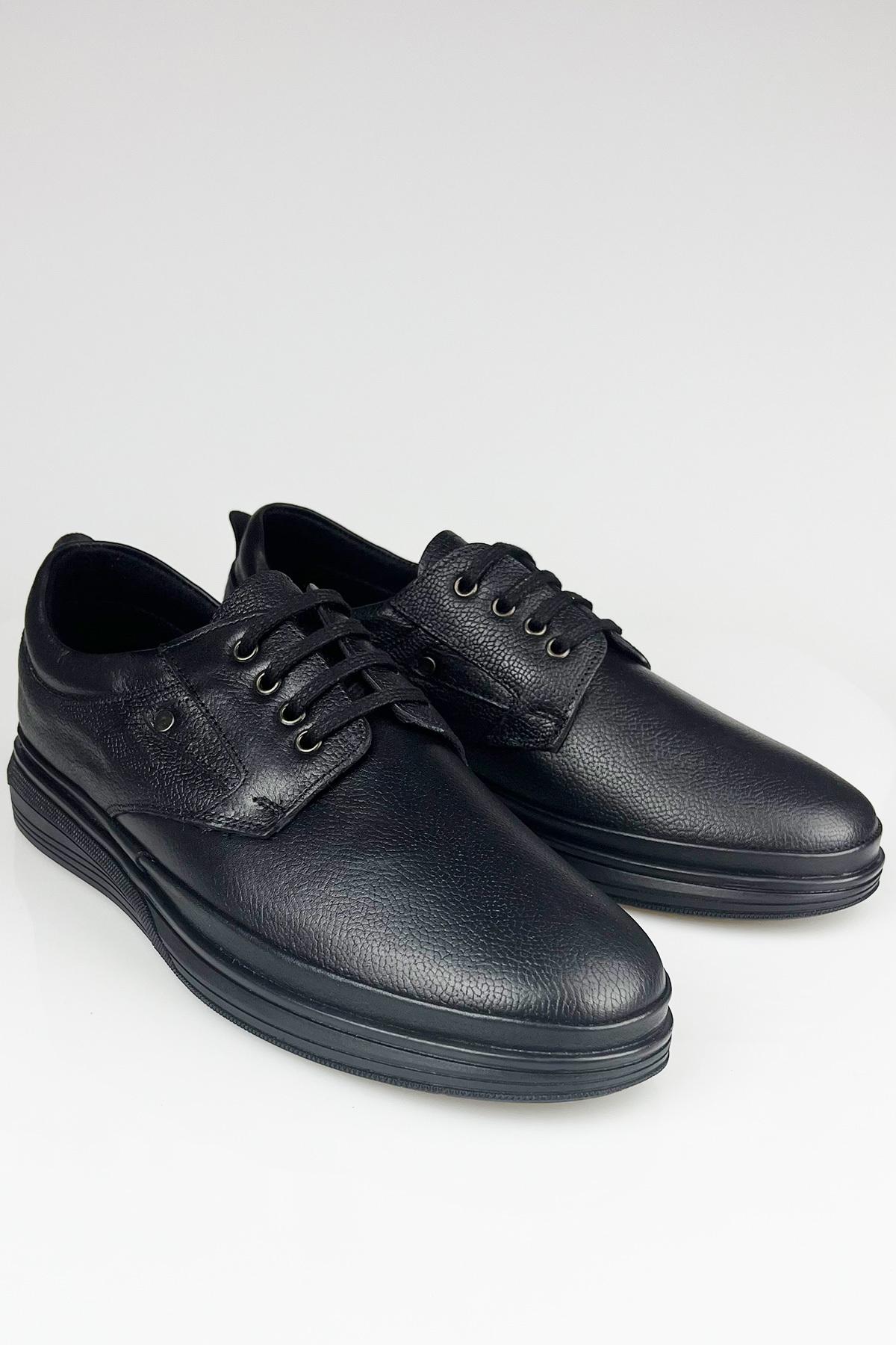 

Мужская обувь из натуральной кожи, черные удобные повседневные туфли на шнуровке 40