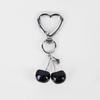 1PC Luxury Cherry Keychain for Women Decoration Designer Cherry Pendant Wallet Decor Fruit 7.5x2.6cm