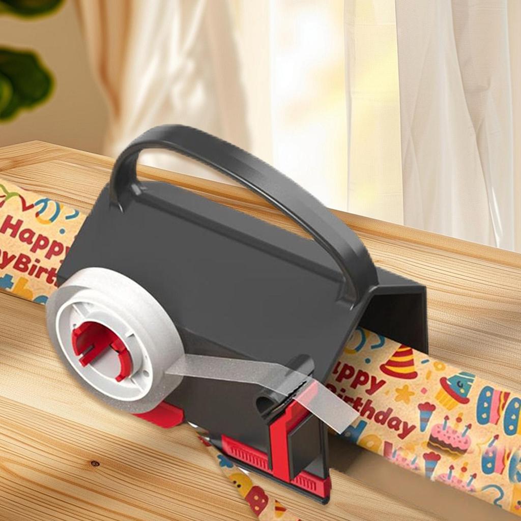 Paper Roll Cutter Roll Paper Cutter with Handle Christmas Wrapping Gadget for Student Teacher Sticker Wrapping Gadget