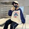 Boys' hoodie, spring and autumn hooded, children's boys' trendy coat, Korean version sports loose and trendy casual clothes top