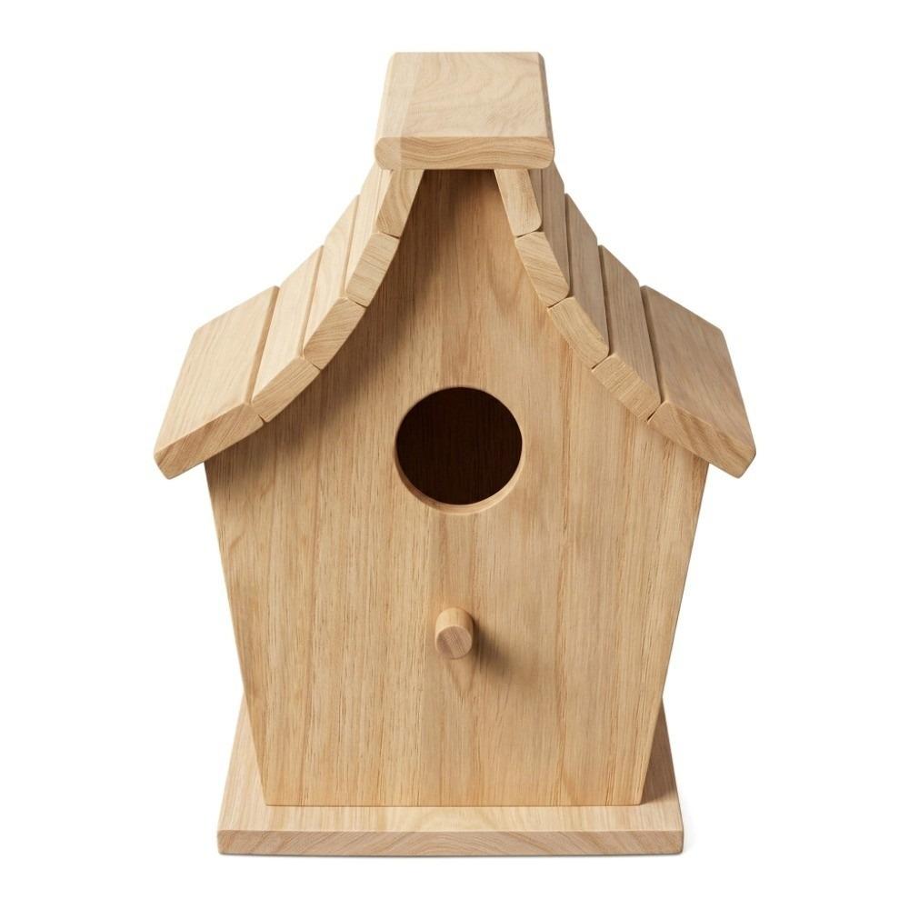 

Sturdy Wood Wood Bird House Durable Hanging Bird Supplies Multifunctional Pet Retreat Parrots 1 room