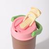 Stainless Steel Vacuum Insulated Travel Mug With Handle Dual-Drink Straw Lid 700ml Outdoor Office Car Use