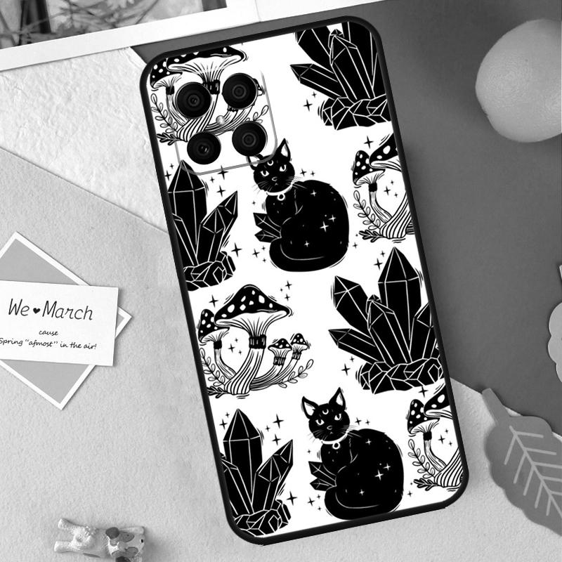 Witchcraft Witch Cat Case For Huawei P Smart 2019 2021 P20 P40 P30 Lite P50 Pro Nova 5T Honor X8 X9 50 70 Cover