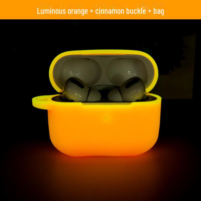 

Яскравий м’який захисний чохол для AirPods Pro – чохол для навушників Apple, що не випадає airpods 1/2 помаранчевий