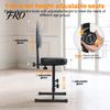 Piano Stool H-style Bench, 5 Height Adjustable Chair with Black Padded Practice Seat Cushion, Music Keyboard Bench Backrest for Musicians Kids Adults