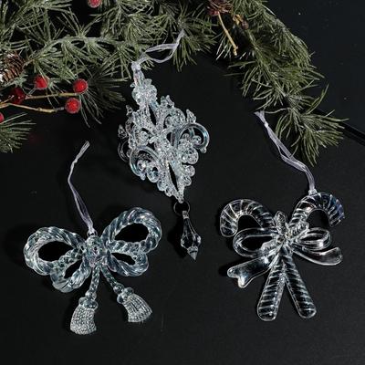 New Transparent Christmas Tree Hanging Ornaments Acrylic Christmas Ornaments Xmas Tree Decorations Christmas Tree Decorations