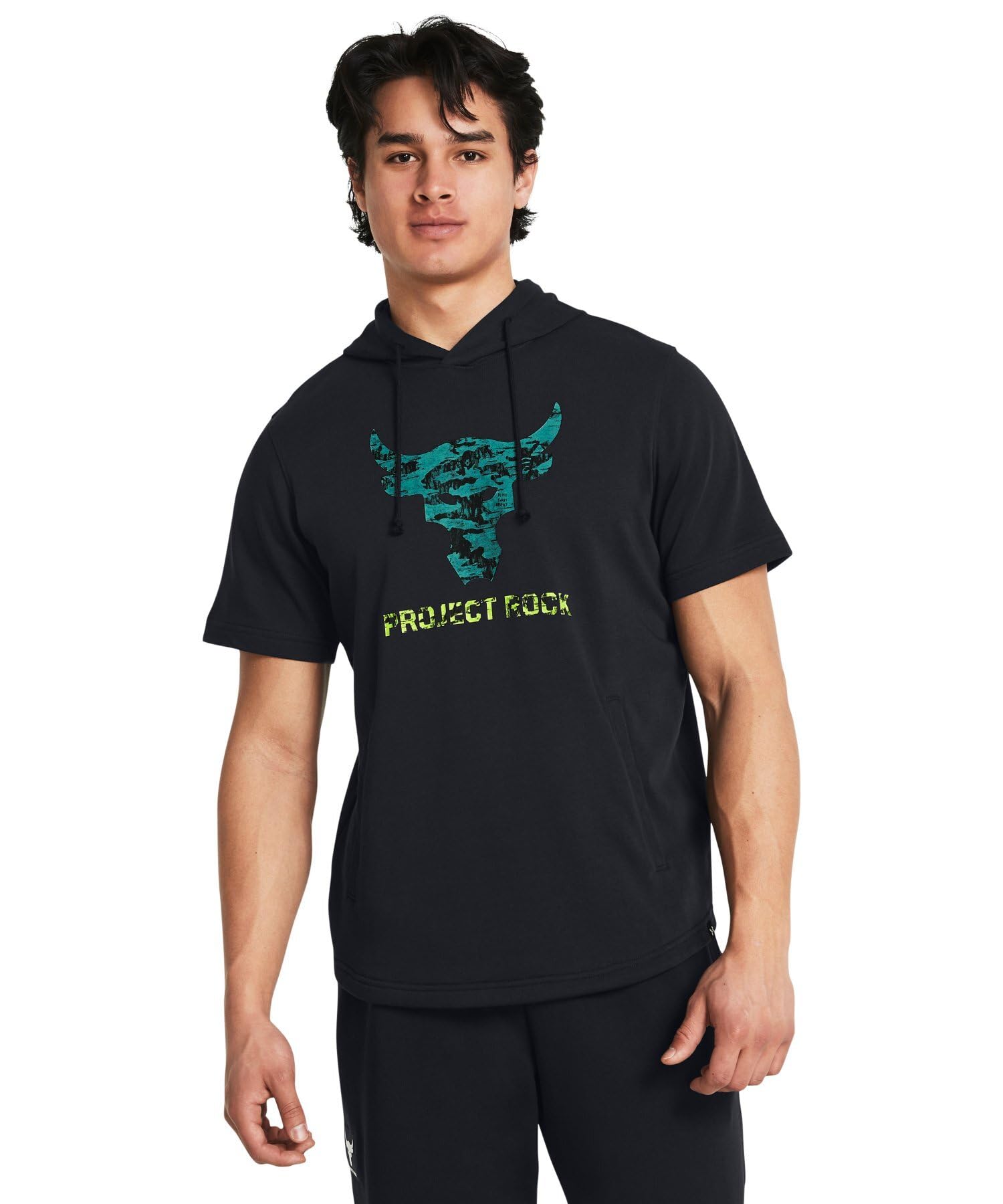 

Pjt Rck Payoff SS Terry HDY Black Coastal Teal XXL [Under Armour] /