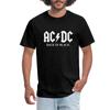 AC/DC Back In Black Album White Logo Men's T-Shirt