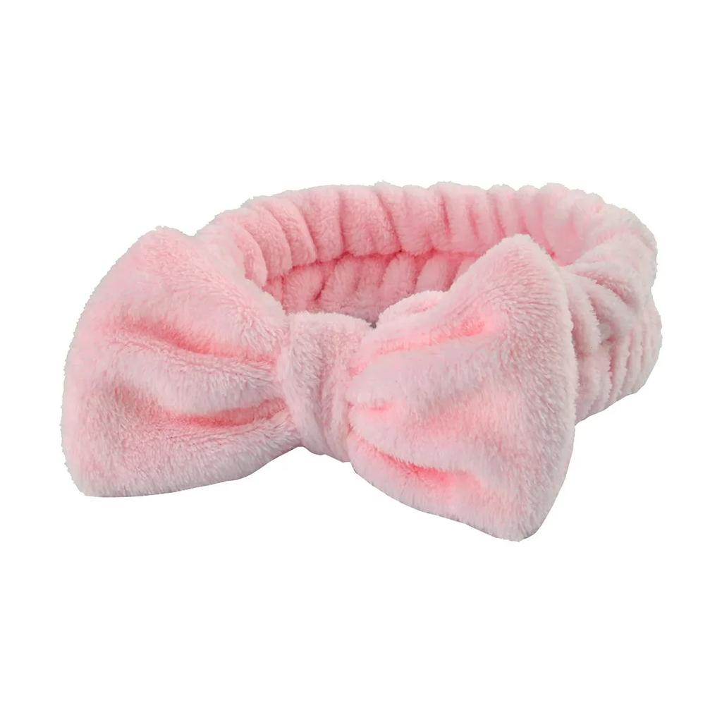 1/2/3pcs Bow Headband Wristband Set Towel Elastic Soft Washing Face Shower Make Up Yoga Sports Skincare Headband For Women Girls