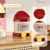 Desk Bin, Waste Storage Cute Bin with Lid for Living Room, , Vanity, Kitchen,