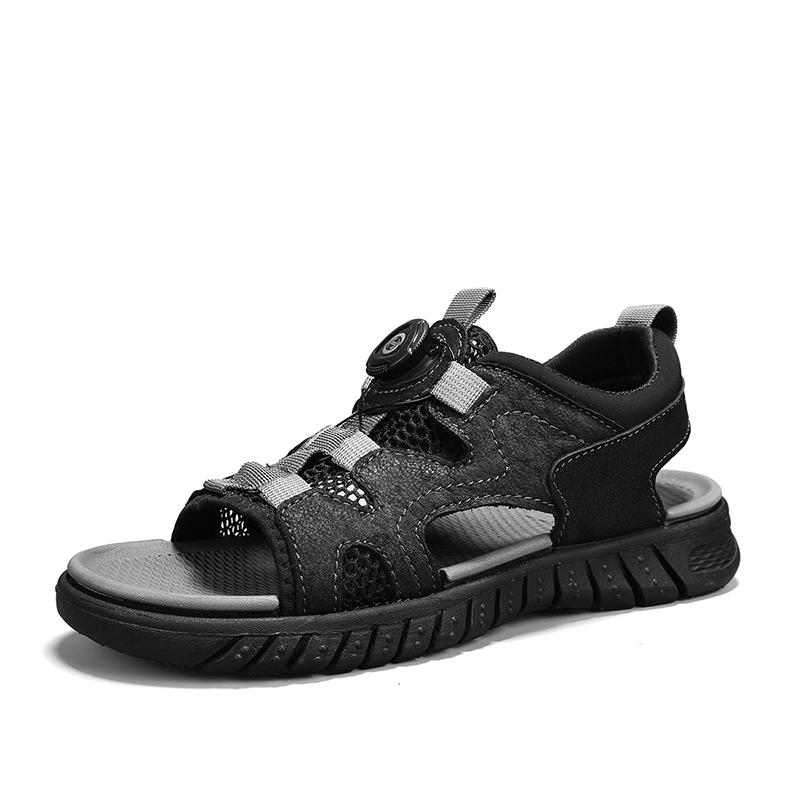 Модные летние сандалии из натуральной кожи для мужчин — фото 7