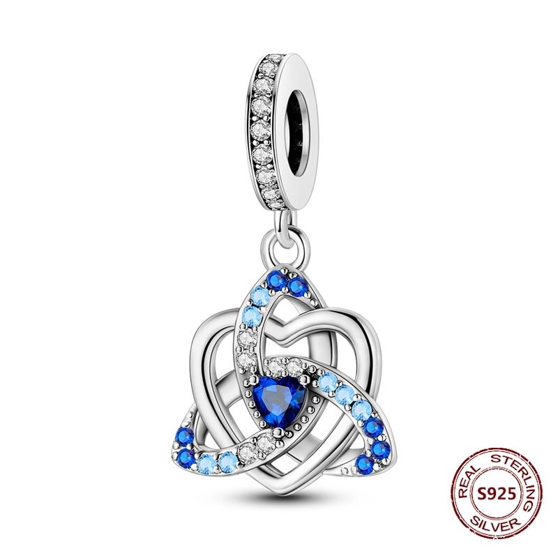 Teufelsaugen Anhänger 925 Kupfer Original Hand von Fatima Blauer Zirkon Kreuz Blaue Augen Charms Passend für Armband DIY Herstellung Zirkon Geschenk