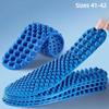 1 Pair Unisex Soft Acupressure Massage Insoles Trimmable Non-slip for Sneakers Boots Foot Pain Relief Outdoor Activities