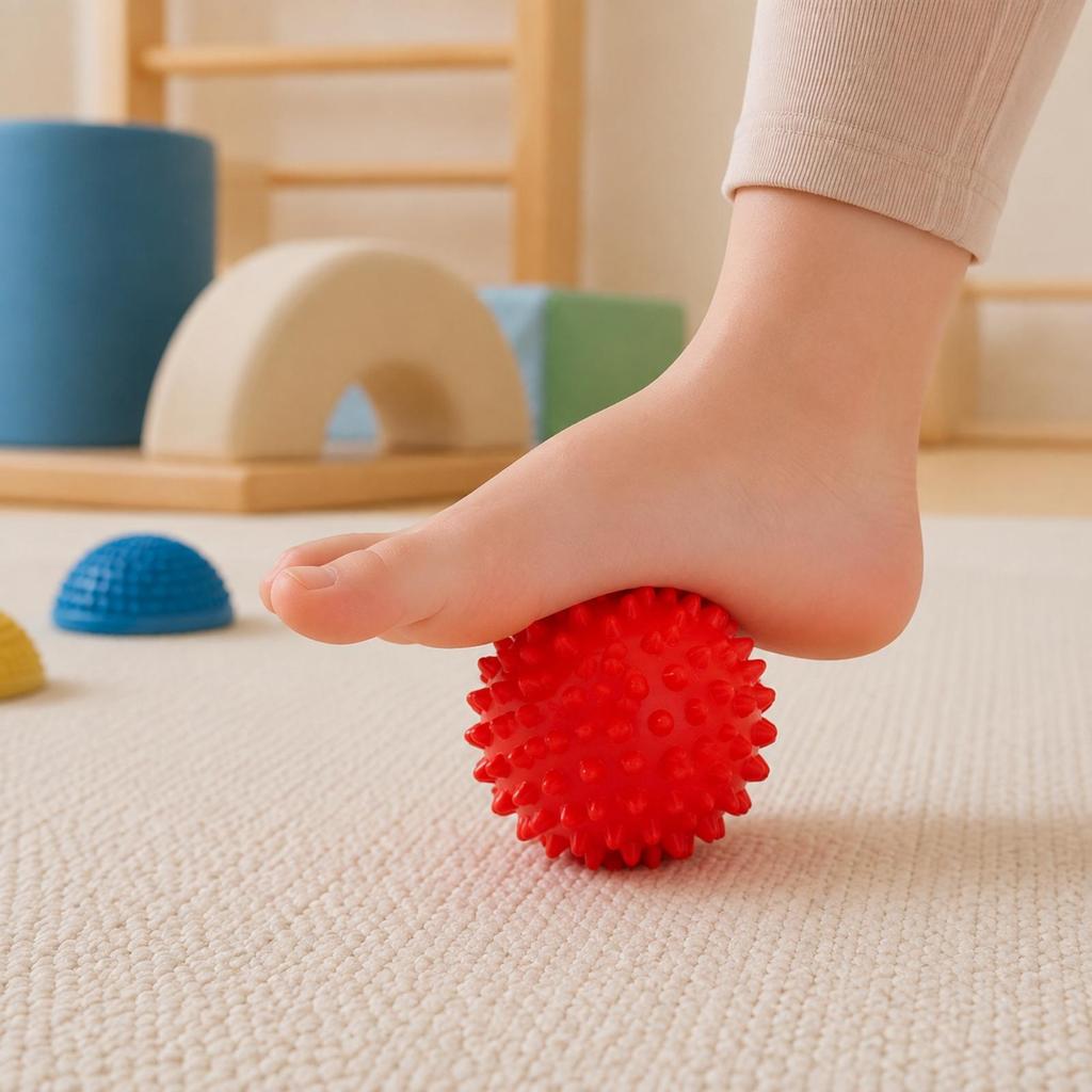PVC Massage Ball with Raised Bumps Muscle Soreness Relief Acupressure Targeted Pressure for