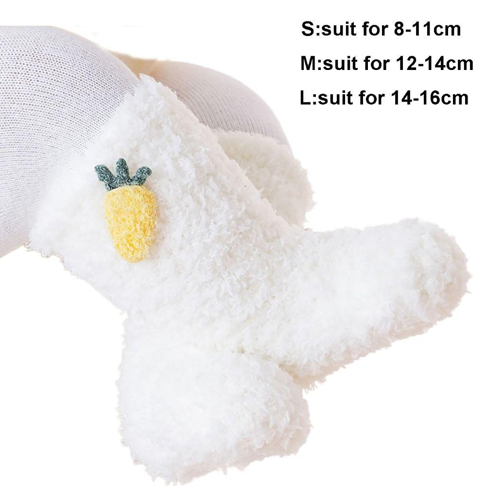 Coral Fleece Baby Socks Shoes Soft Warm Walking Shoes Cute Toddler Shoes  Winter