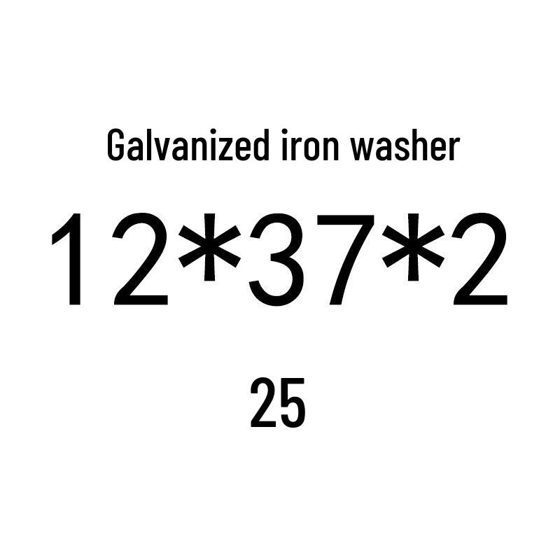 Galvanized Metal Flat Washer - Thin, Thickened, Enlarged Edge, Round, Sizes M3 to M10