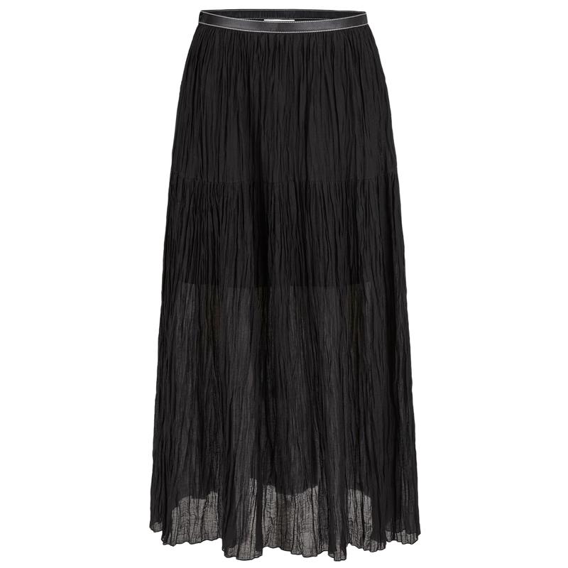 

Edition Elite Wardrobe Pleated Long Skirt with Leather Belt M