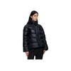 Nike Solid Color Logo Print Quilted Hooded Down Jacket Women Outerwear Black 815724-010