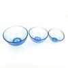 Blue Transparent Plastic Mixing Bowls for Dental Gypsum Small Medium Large Sizes