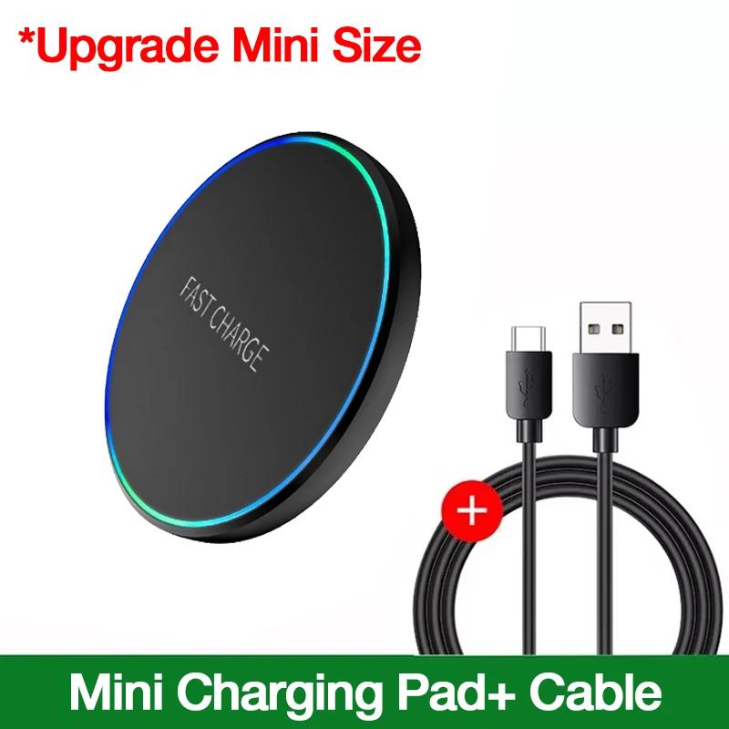 LED Light Mini Wireless 100W Charger Pad For iPhone 17 16 15 14 13 12 Samsung S25 S24 Xiaomi AirPos 4/3 Pro Fast Charger Station