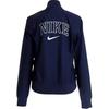 Nike Varsity Logo Single-Breasted Sports Long Sleeve Jacket Women Jackets Navy-Blue AR3764-410