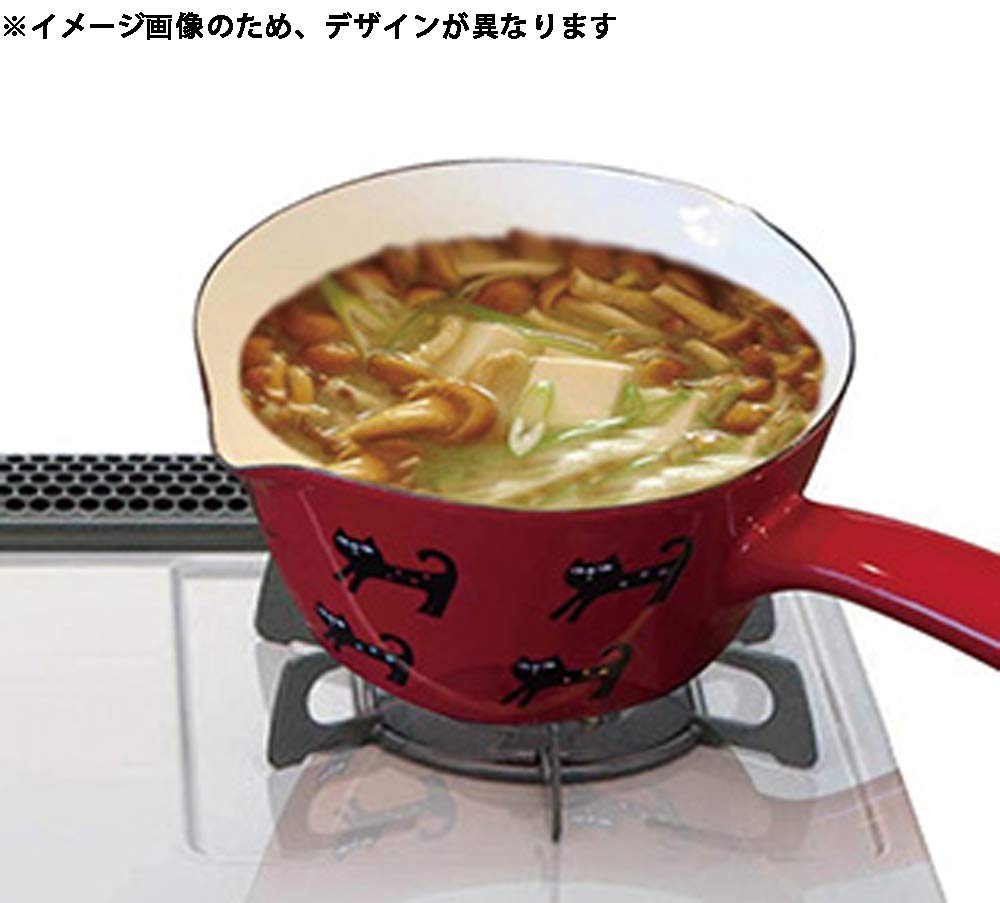 Toyohoro Plune Enamel Milk Pan, Apples, 15cm, YJM-103