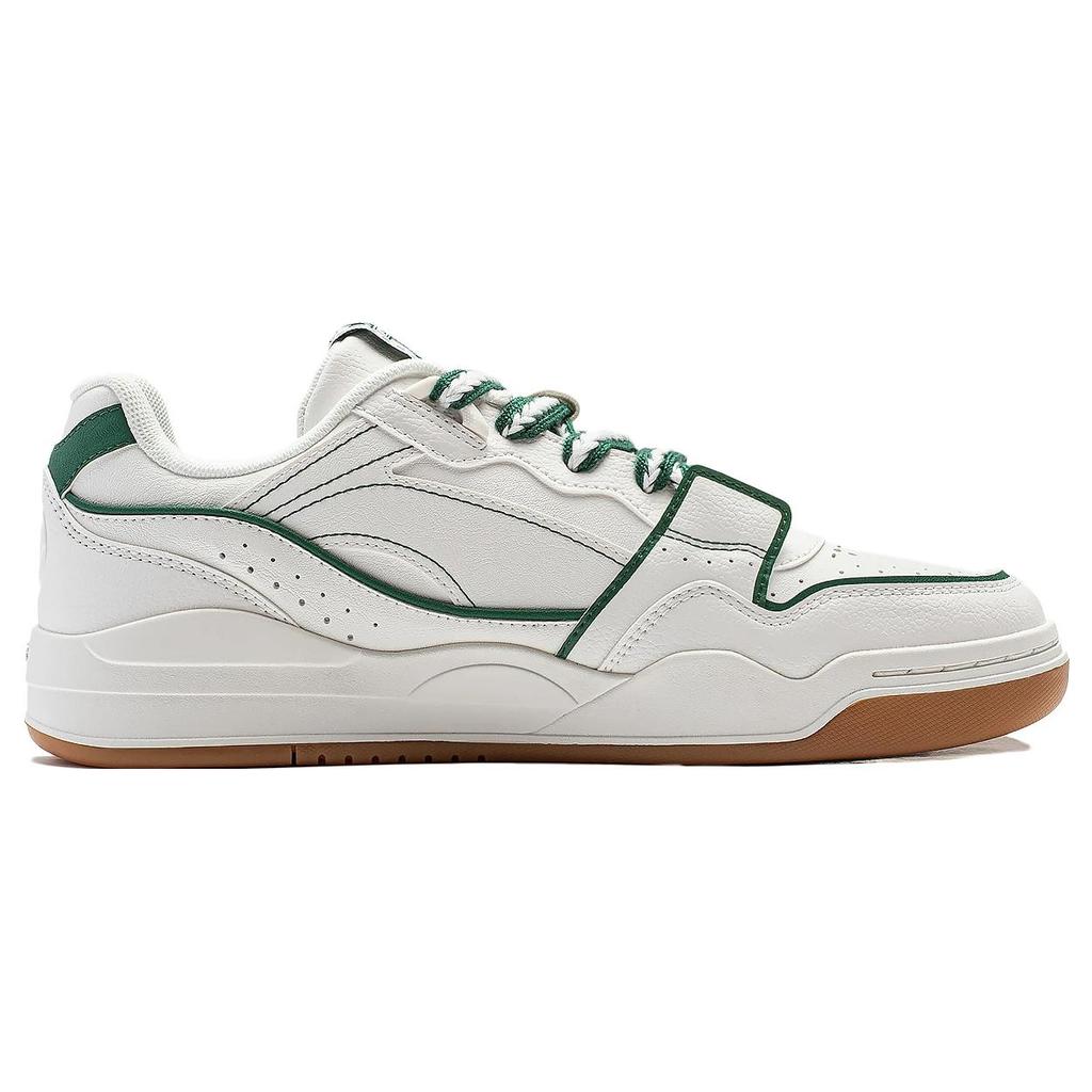 Li Ning Yuebai Wear resistant And Lightweight Low top Skateboard Shoes Women's White Green AGCS252-18
