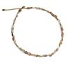High-End Black Gold Freeform Stone Necklace with Tiger Eye Beads - Versatile Women's Choker and Sweater Chain.
