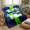 Seattle Seahawks Flannel Fleece Blanket Cozy Warm Throw Blanket For Couch Bed Travel All Season Use