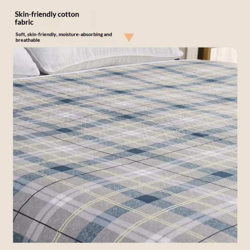 Protetor de Cama Lavável para Incontinência de Adultos Impermeável Reutilizável Protetor de Colchão Espessado Super Absorvente Camada Respirável de Algodão Ecológico Cuidados com Idosos