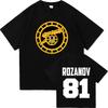 Jersey Rozanov Beheizte Rivalität Harajuku Oversized T-Shirt Unisex Unisex High Street T-Shirts Lässig Atmungsaktiv Locker Kurzarm T-Shirt