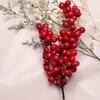 1/20 Branches Artificial Berries Flowers Bouquet Christmas Red Holly Berry Stamen Plants DIY Xmas Tree Wreath Party Home Decor