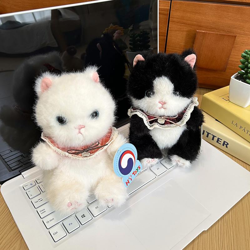 Cartoon Plush Toy Siamese Cat With Polyester Filling For Girls And Boys Gift