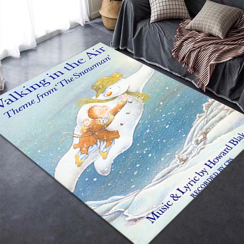 2025 New The Snowman Carpet Rug for Living Room Bedroom Home Sofa Decoration,Kids play Non-slip Floor Mat210
