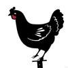 Chicken Silhouette Stakes for Yard Outdoor Garden Statue Decoration, Shadow