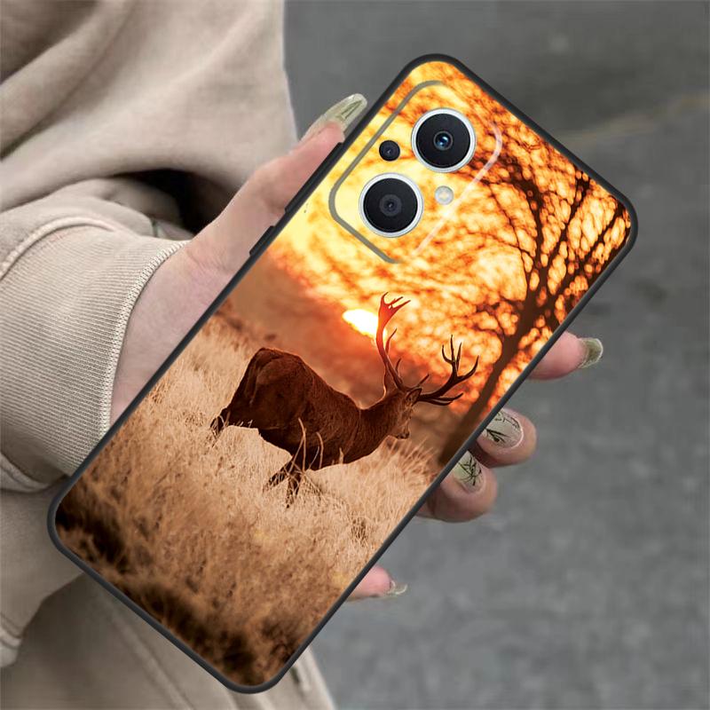 Deer Hunting Camo Case For OPPO Reno 11 F 10 Pro 4 5 6 7 8 Lite 4Z 5Z 8T OPPO Find X3 X2 Lite X6 X5 Pro Cover