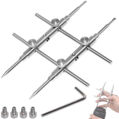 Camera Lens Crab Wrench Set Lens Lens Stainless Easy Lens Repair Maintenance Tool Kit for Cameras Rows of Spanner, (1 Piece), Wrench, Opener,