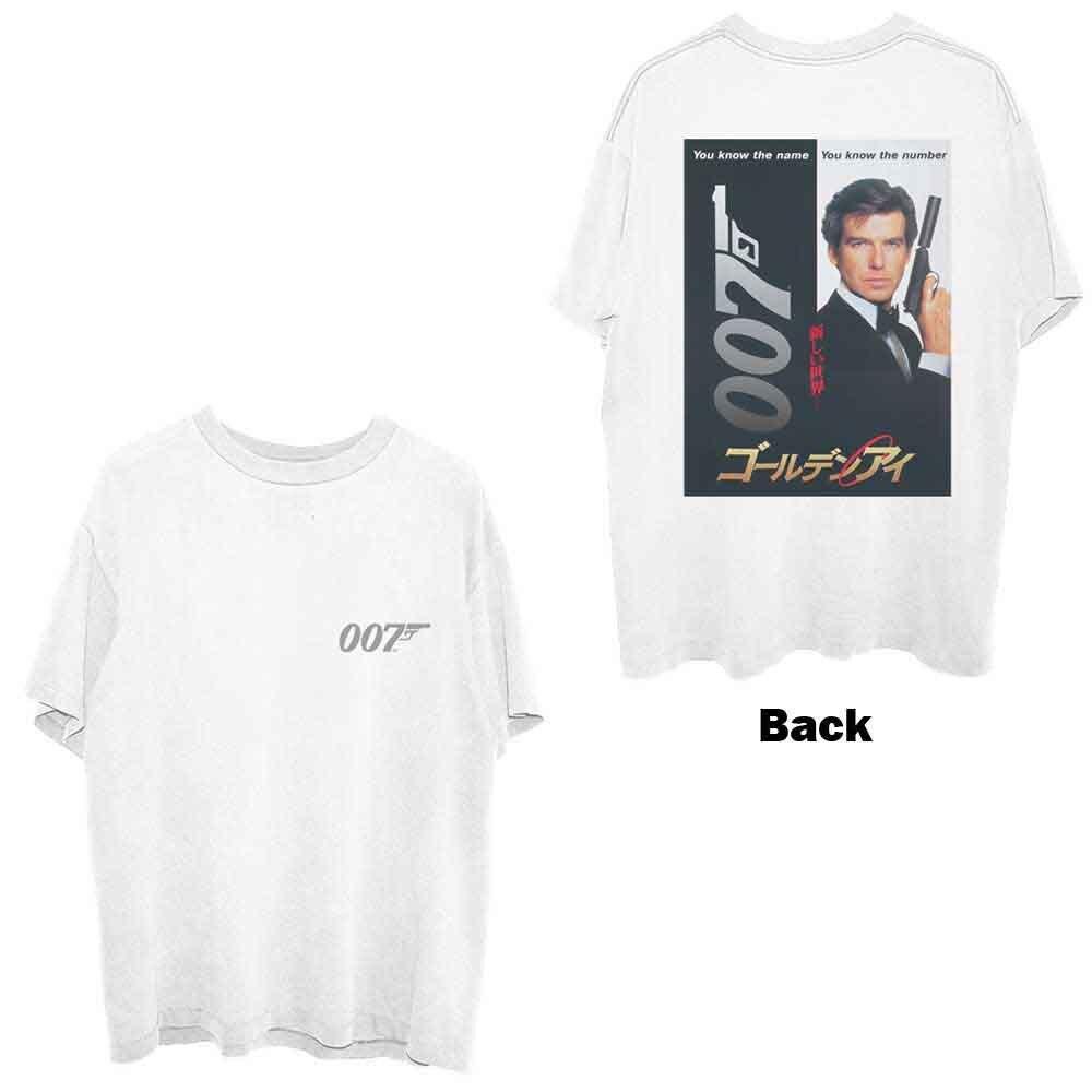 James Bond 007 Goldeneye Japanese Poster T-Shirt White New Unisex T-Shirt XXL