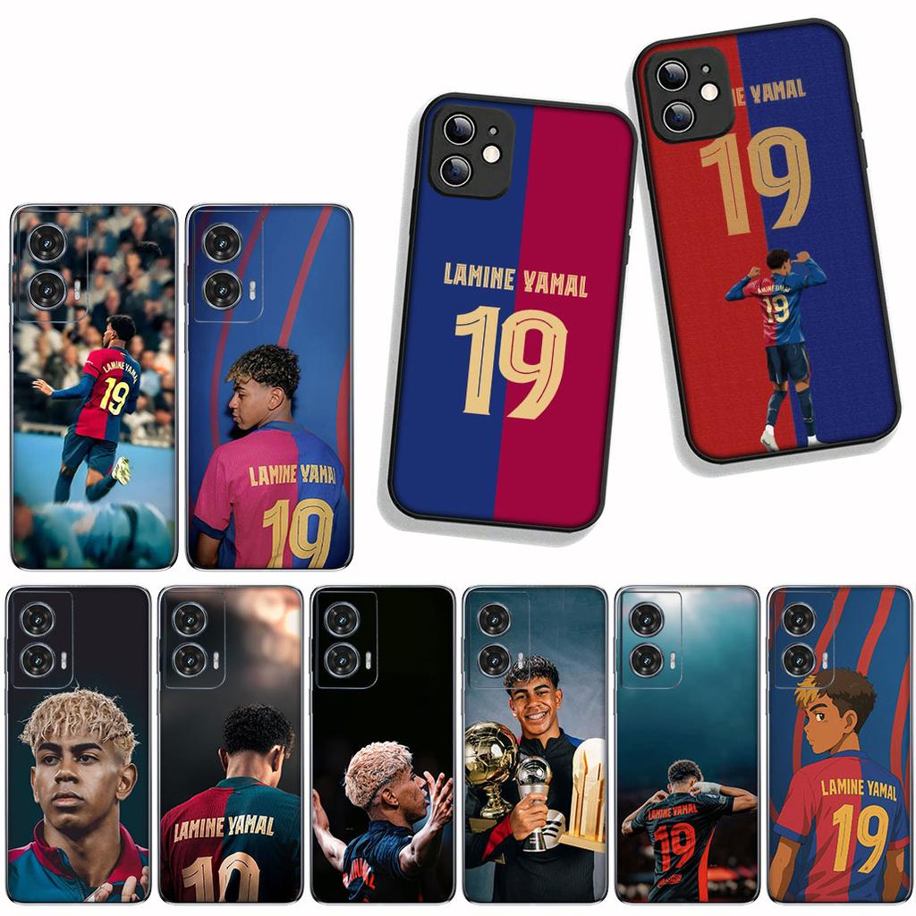 for Motorola Moto Edge 70 60 Fusion 40 NEO 20 Pro G56 G96 G71 G73 G41 G42 G51 G52 Case Football No 19 Soccer Number No19