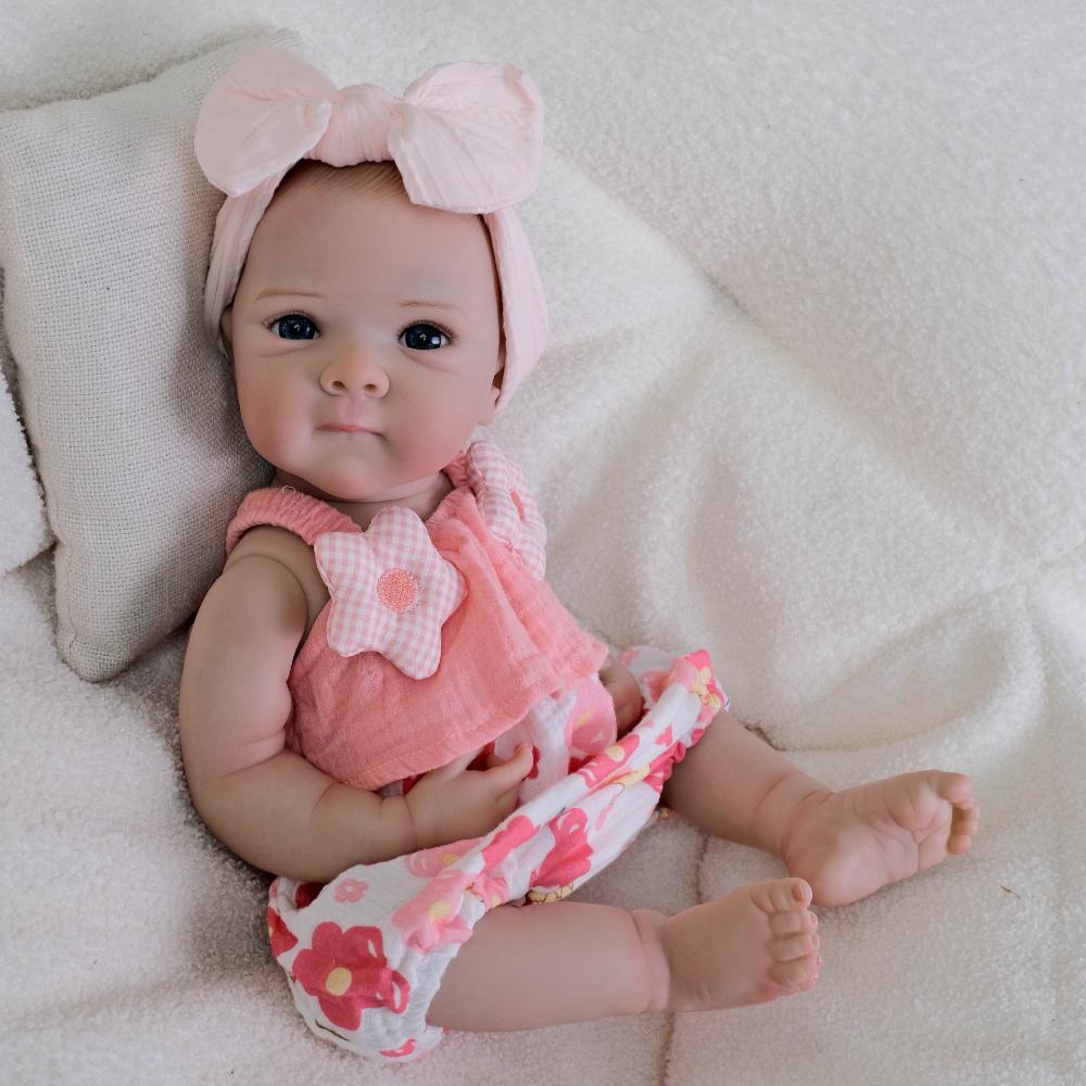Real Looking 48 Cm Full Vinyl Body Reborn Dolls Bettie 3D Painting Skin Simulation Girl Doll Lovely Newborn Dolls for Children Birth Day Holiday Gifts