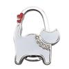 Two-heart Cat Bag Hook: Customizable Logo, Inner-Folding Table Edge Hook for Ladies