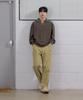 Keonsebbi Wide Fatigue Work Pants Beige