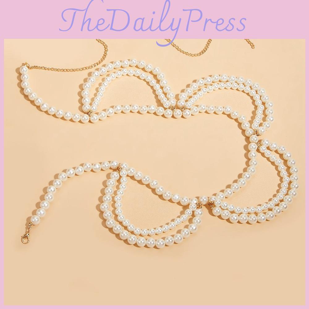 Bohemian Style Hollow Design Plastic Waist Chain With Tassels For Adult Women